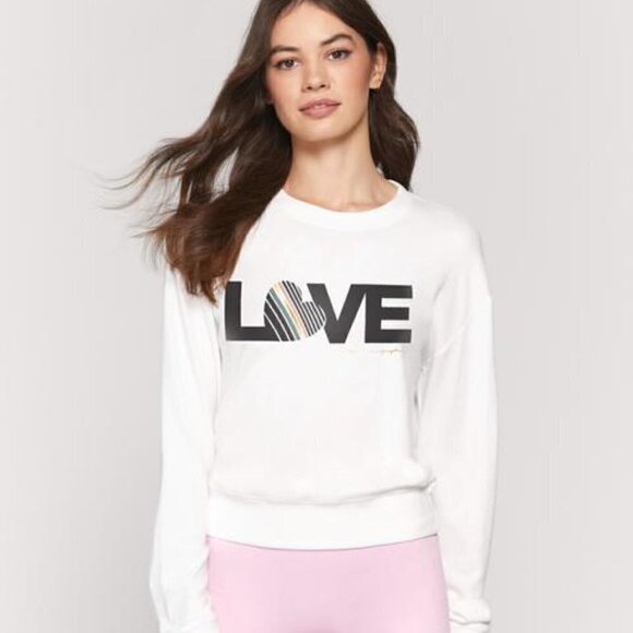 Spiritual Gangster Love Savasana Graphic Pullover Sweatshirt Size NWT Medium - Picture 2 of 9